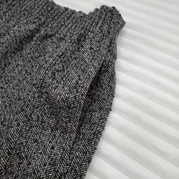 J.Crew Factory Tweed Herringbone Wool Blend Academia Sidewalk Skirt Size 00 - Picture 9 of 12